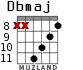 Dbmaj for guitar - option 4