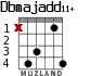 Dbmajadd11+ for guitar - option 4