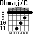 Dbmaj/C for guitar - option 5