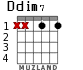 Ddim7 for guitar - option 1
