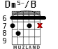 Dm5-/B for guitar - option 3
