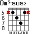 Dm5-sus2 for guitar - option 3