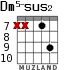 Dm5-sus2 for guitar - option 4