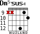 Dm5-sus4 for guitar - option 4