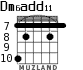 Dm6add11 for guitar - option 2