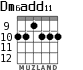 Dm6add11 for guitar - option 3