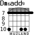 Dm6add9 for guitar - option 3