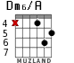 Dm6/A for guitar - option 4