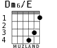 Dm6/E for guitar - option 2
