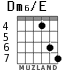 Dm6/E for guitar - option 4