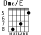 Dm6/E for guitar - option 5