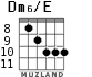 Dm6/E for guitar - option 8