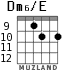 Dm6/E for guitar - option 9