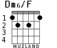 Dm6/F for guitar - option 2