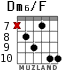 Dm6/F for guitar - option 6