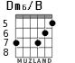 Dm6/B for guitar - option 4