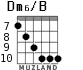 Dm6/B for guitar - option 6