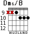 Dm6/B for guitar - option 9
