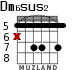 Dm6sus2 for guitar - option 4