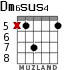 Dm6sus4 for guitar - option 4