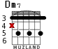 Dm7 for guitar - option 2
