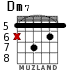 Dm7 for guitar - option 3