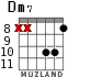 Dm7 for guitar - option 6