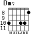Dm7 for guitar - option 7