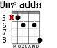 Dm75-add11 for guitar - option 1