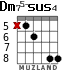 Dm75-sus4 for guitar - option 4