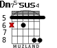 Dm75-sus4 for guitar - option 5