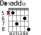 Dm7add11 for guitar - option 2