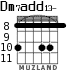 Dm7add13- for guitar - option 3