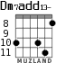 Dm7add13- for guitar - option 4