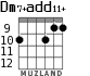 Dm7+add11+ for guitar - option 3