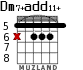 Dm7+add11+ for guitar - option 1