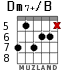 Dm7+/B for guitar - option 3