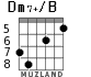 Dm7+/B for guitar - option 4