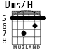 Dm7/A for guitar - option 3