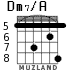 Dm7/A for guitar - option 4