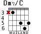 Dm7/C for guitar - option 3