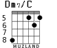 Dm7/C for guitar - option 4
