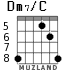Dm7/C for guitar - option 5