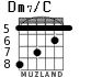 Dm7/C for guitar - option 6