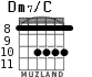Dm7/C for guitar - option 7