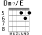 Dm7/E for guitar - option 2