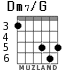 Dm7/G for guitar - option 3