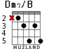 Dm7/B for guitar - option 2
