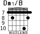 Dm7/B for guitar - option 6