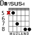 Dm7sus4 for guitar - option 4